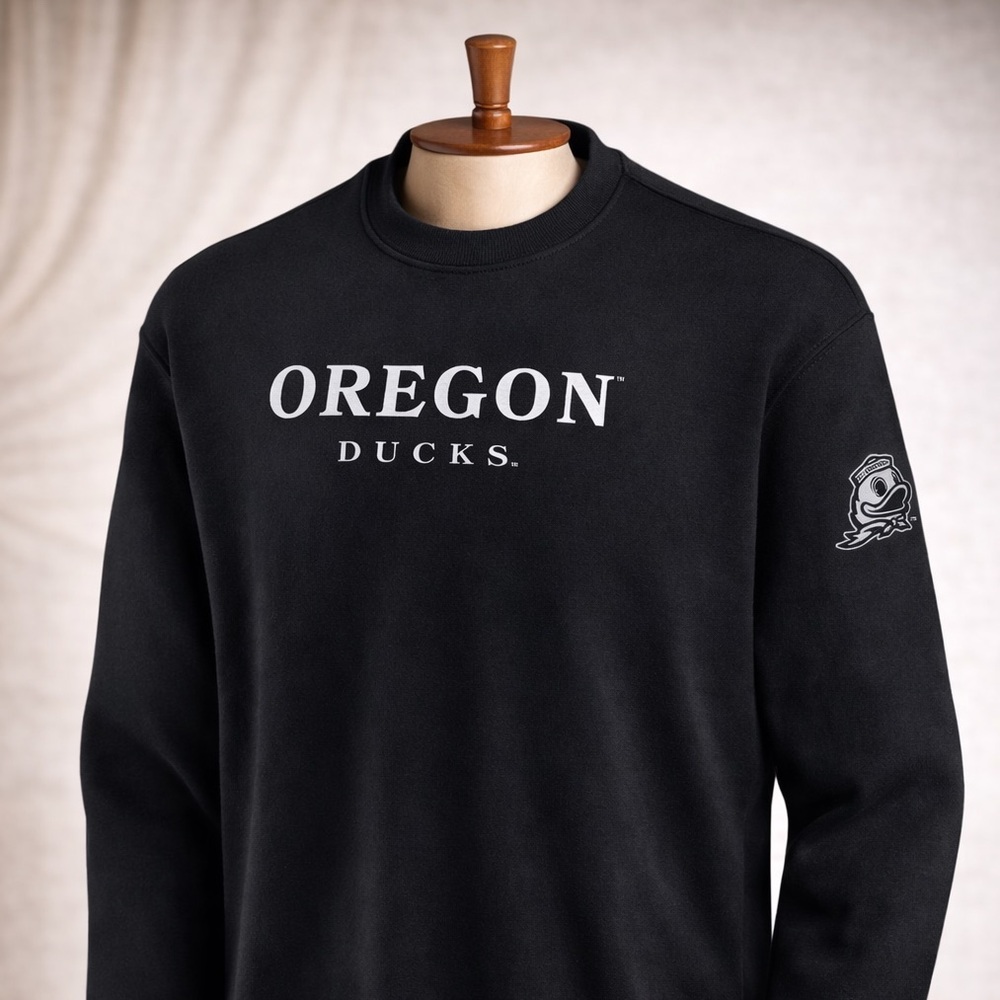 Men's Fanatics Black Oregon Ducks Pullover Sweatshirt 2X | Pacific 44 - ODucks
